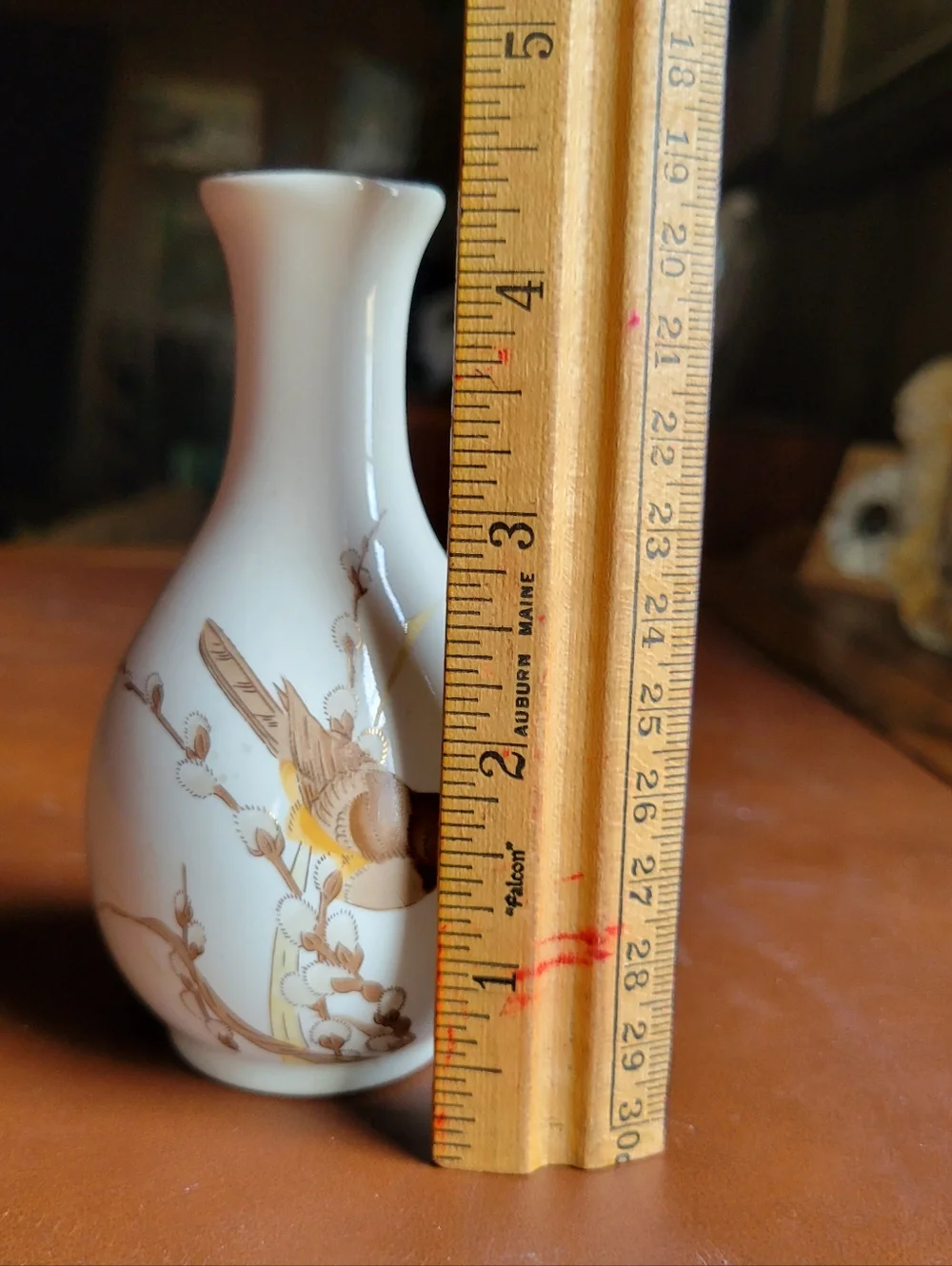 Otagiri Japan Gibson Brown Bird & Pussywillows Porcelain 4¼